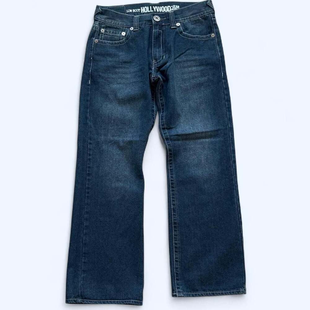 Hollywood The Jean People Low Bootcut Jeans Dark Wash 32x30